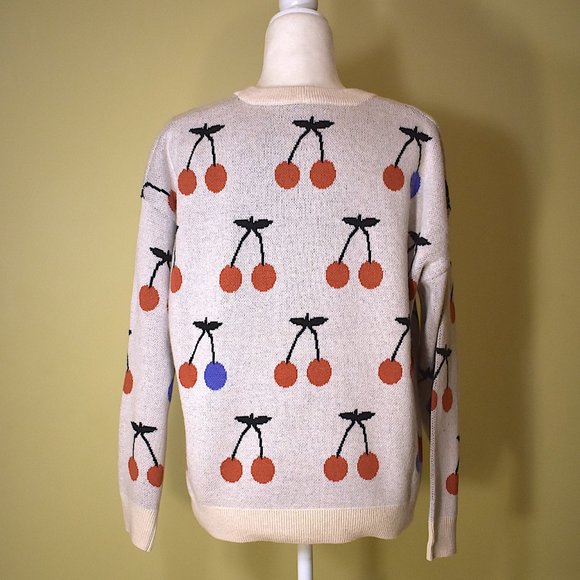 Madewell | Cherry Jacquard Pullover Sweate - Picture 6 of 8